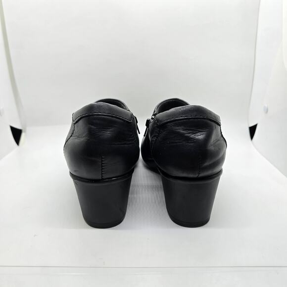 Clarks Collection Mule Slip On-Black-Leather-Women's 7 - Picture 4 of 7